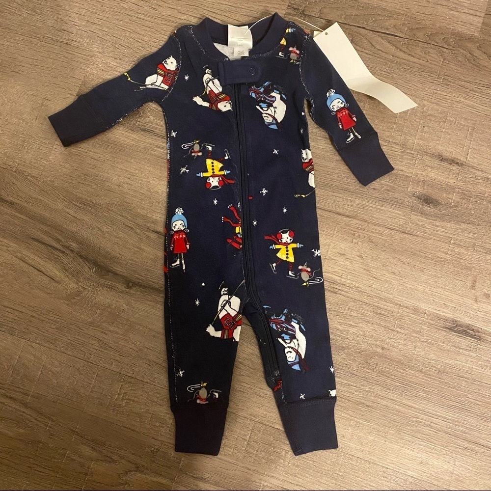 Hanna Andersson Winter Infant NWT Zip Sleeper Polar Bear Kitty Mouse